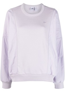 Adidas embroidered-logo crew-neck sweatshirt