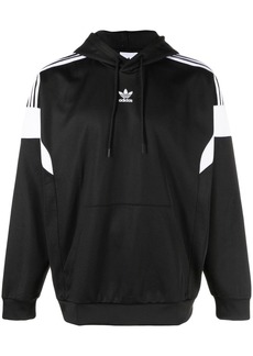 Adidas embroidered-logo detail hoodie