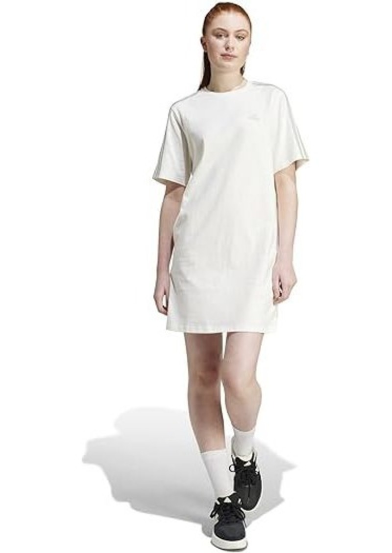 Adidas Essentials 3-Stripes Single Jersey Boyfriend T-Shirt Dress