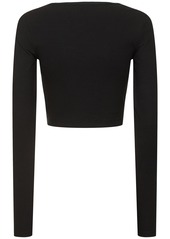 Adidas Essentials Cropped Long Sleeve T-shirt