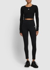 Adidas Essentials Cropped Long Sleeve T-shirt