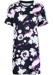 Adidas floral-print cotton T-shirt dress