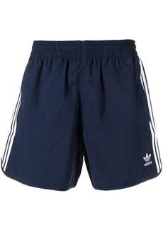 Adidas front embroidered-logo shorts