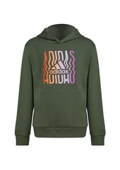 Adidas Girl's Game On Graphic Hoodie Sweatshirt