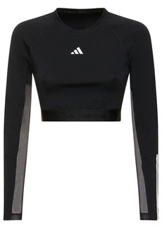 Adidas Hyperglam Long Sleeve Crop Top