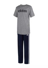 Adidas Little Boy's & Boy's Logo Iconic Tricot Sweatpants