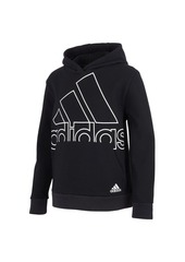 Adidas Little Boys Long Sleeve Badge of Sport Fleece Hooded Pullover