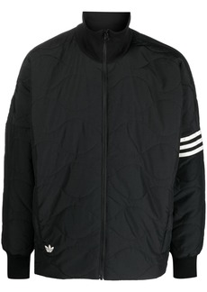 Adidas logo-detail quilted jacket
