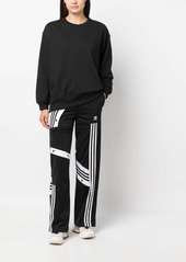 Adidas logo-embroidered cotton sweatshirt