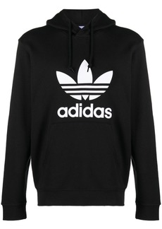 Adidas logo-print cotton hoodie
