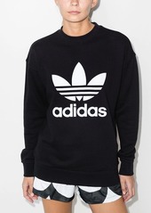 Adidas logo-print cotton sweatshirt