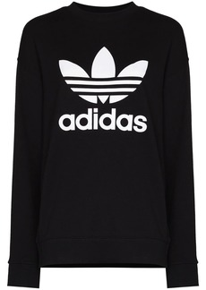 Adidas logo-print cotton sweatshirt
