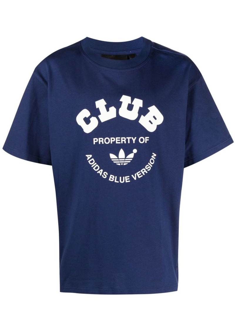 Adidas logo-print crew-neck T-shirt