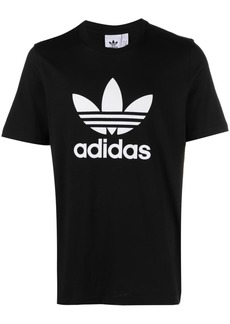 Adidas logo-print detail T-shirt