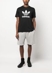 Adidas logo-print detail T-shirt