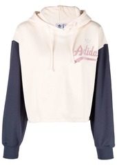 Adidas logo-print drawstring hoodie