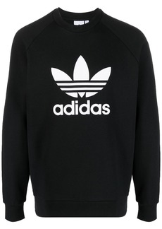Adidas logo-print jersey-knit sweatshirt