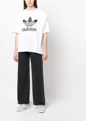 Adidas logo-print layered T-shirt