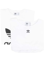 Adidas logo-print layered T-shirt