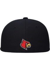 Men's adidas Black Louisville Cardinals On-Field Baseball Fitted Hat - Black