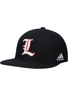Men's adidas Black Louisville Cardinals On-Field Baseball Fitted Hat - Black