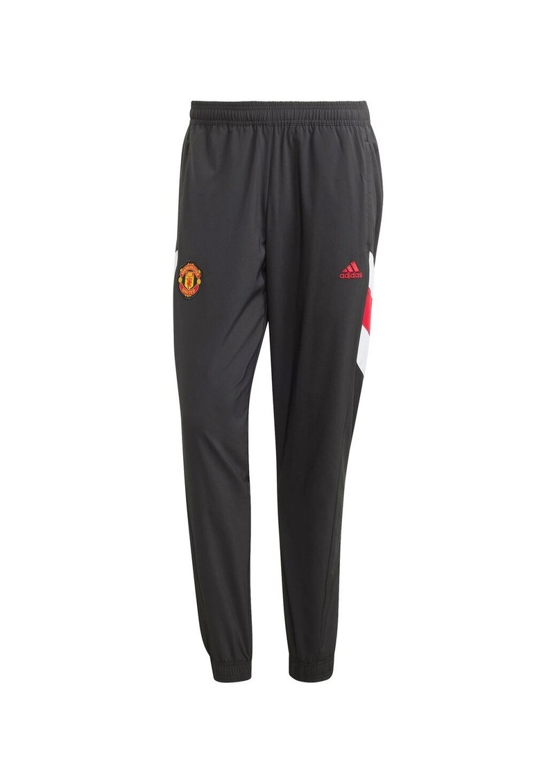 Men's adidas Black Manchester United Football Icon Training Pants - Black