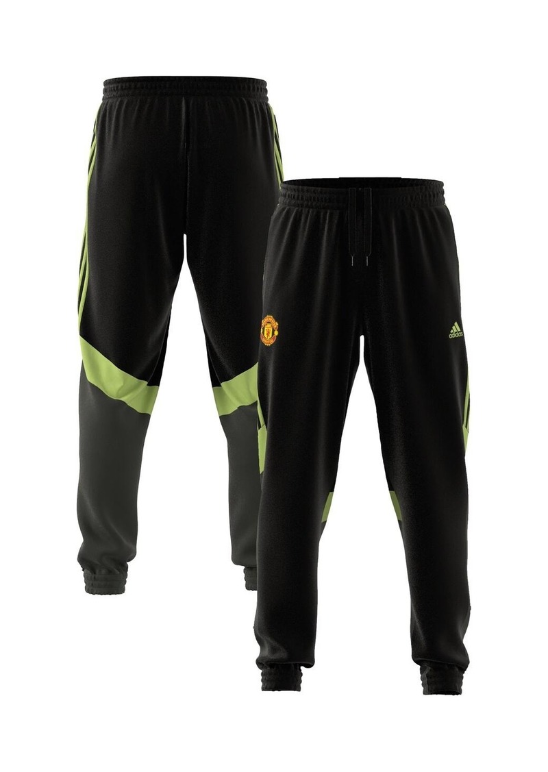 Men's adidas Black Manchester United x Stone Roses 2023/24 Urban Purist Woven Track Pants - Black