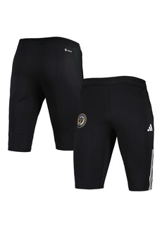 Men's adidas Black Philadelphia Union 2023 On-Field Training Aeroready Half Pants - Black