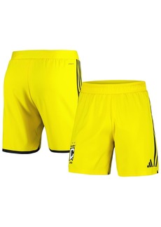 Men's adidas Gold Columbus Crew 2024 Home Authentic Shorts - Gold