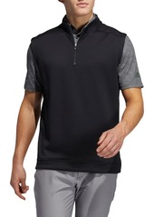 adidas Golf Club Quarter Zip Vest in Black at Nordstrom