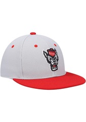 Men's adidas Gray and Red Nc State Wolfpack On-Field Baseball Fitted Hat - Gray, Red