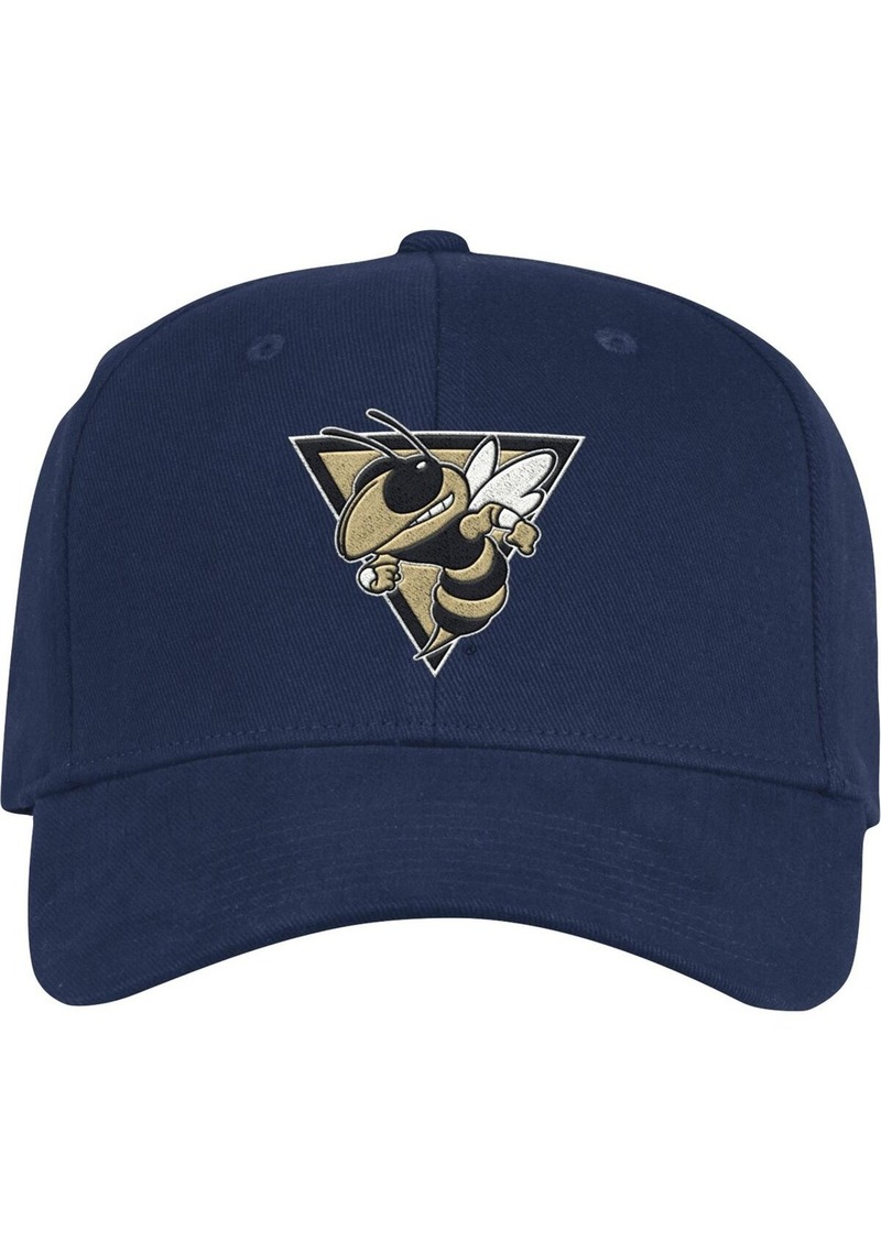 Men's adidas Navy Georgia Tech Yellow Jackets Vault Slouch Flex Hat - Navy
