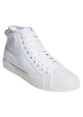 adidas Nizza Canvas High Top Sneaker in White /White/Off White at Nordstrom