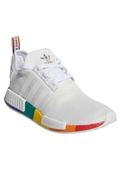 adidas NMD R1 Pride Sneaker in White/White/White at Nordstrom
