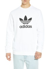 adidas Originals Trefoil Sweatshirt in White at Nordstrom