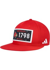 Men's adidas Red Louisville Cardinals Established Snapback Hat - Red