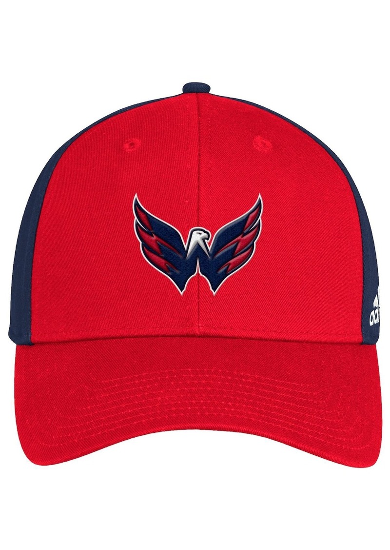 Men's adidas Red, Navy Washington Capitals Team Adjustable Hat - Red, Navy