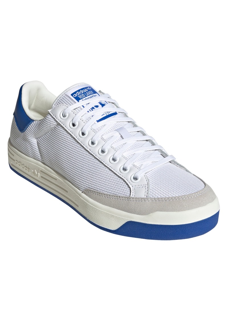 adidas Rod Laver Vintage Sneaker in Ftwr White/Blue/Off White at Nordstrom