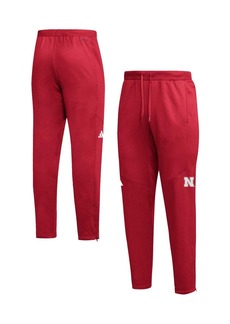 Men's adidas Scarlet Nebraska Huskers 2023 Travel Aeroready Tapered Pants - Scarlet