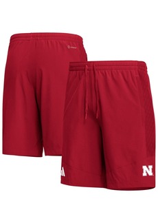 Men's adidas Scarlet Nebraska Huskers Aeroready Shorts - Scarlet