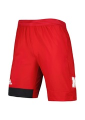 Men's adidas Scarlet Nebraska Huskers Training Shorts - Scarlet