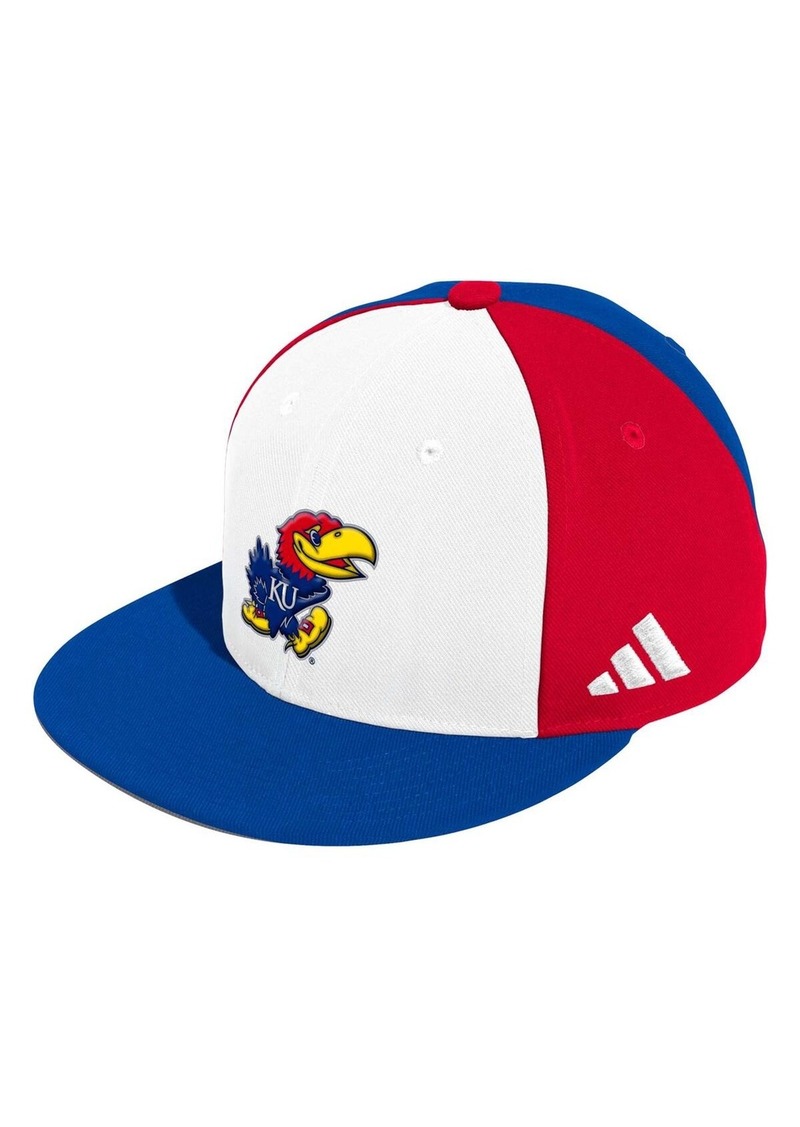 Men's adidas White Kansas Jayhawks On-Field Baseball Fitted Hat - White