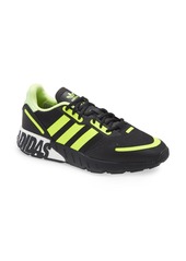 adidas ZX 1K Boost Sneaker in Black/Yellow/Silver at Nordstrom