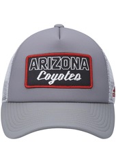 Adidas Men's Gray and White Arizona Coyotes Locker Room Foam Trucker Snapback Hat - Gray, White