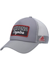 Adidas Men's Gray and White Arizona Coyotes Locker Room Foam Trucker Snapback Hat - Gray, White