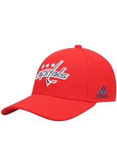 Adidas Men's Red Washington Capitals Primary Logo Adjustable Hat - Red