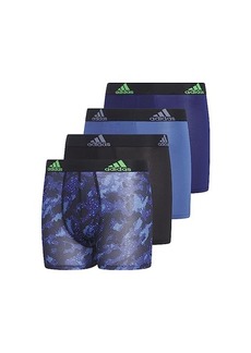 adidas Kids Performance Boxer Briefs Underwear 4-Pack (Big Kids)