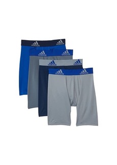 Adidas Performance Long Boxer Briefs Underwear 4-Pack (Big Kids)