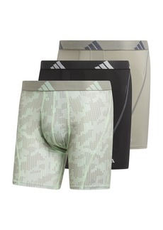 Adidas Performance Mesh Boxer Brief Underwear (3-Pack) Engineered for All Day Comfort Soft Breathable Fabric