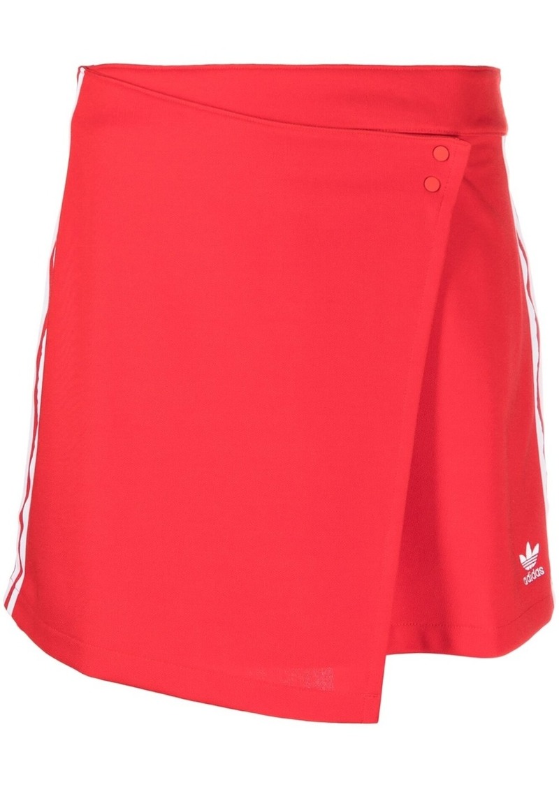 Adidas side-stripe logo skirt
